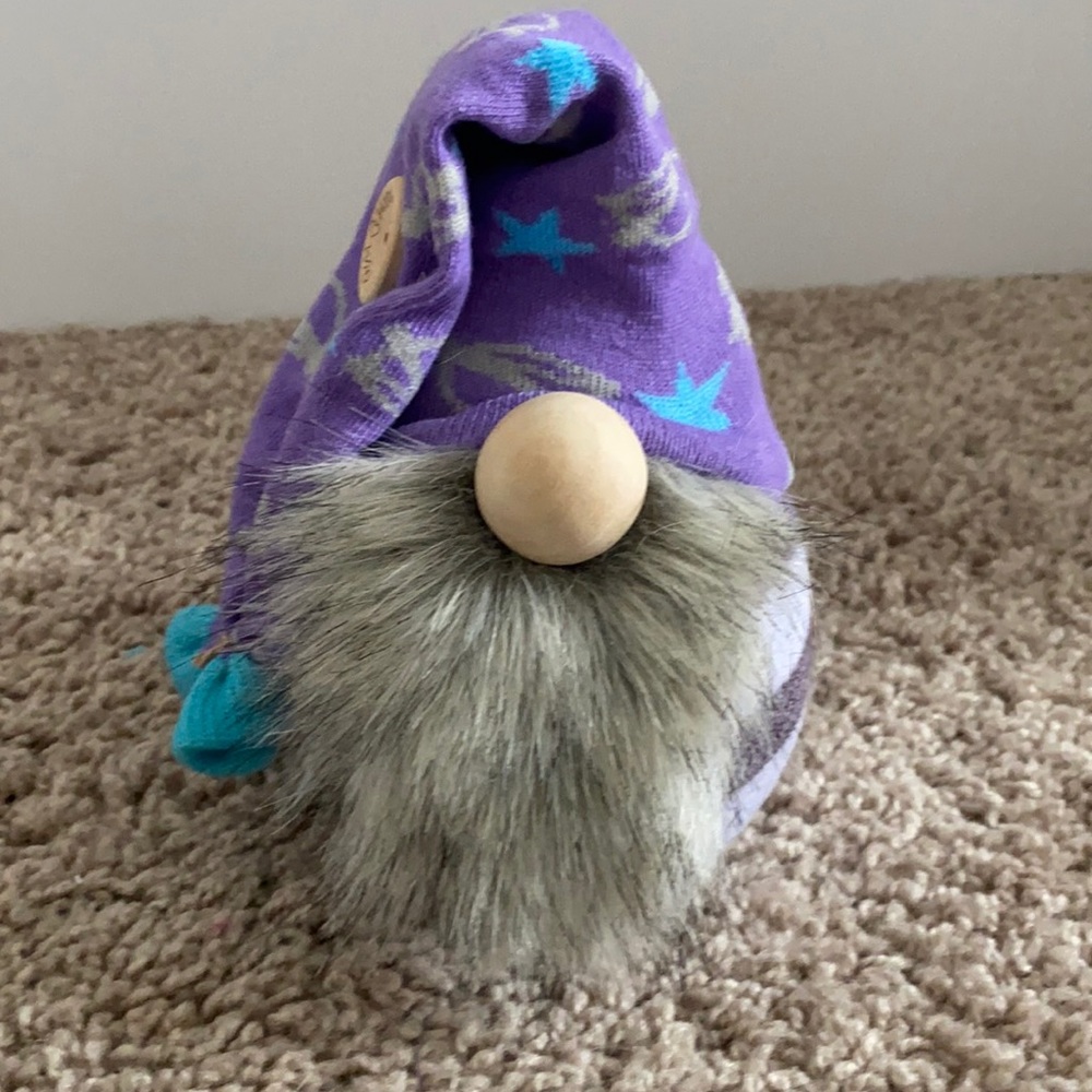 Handmade purple gnome